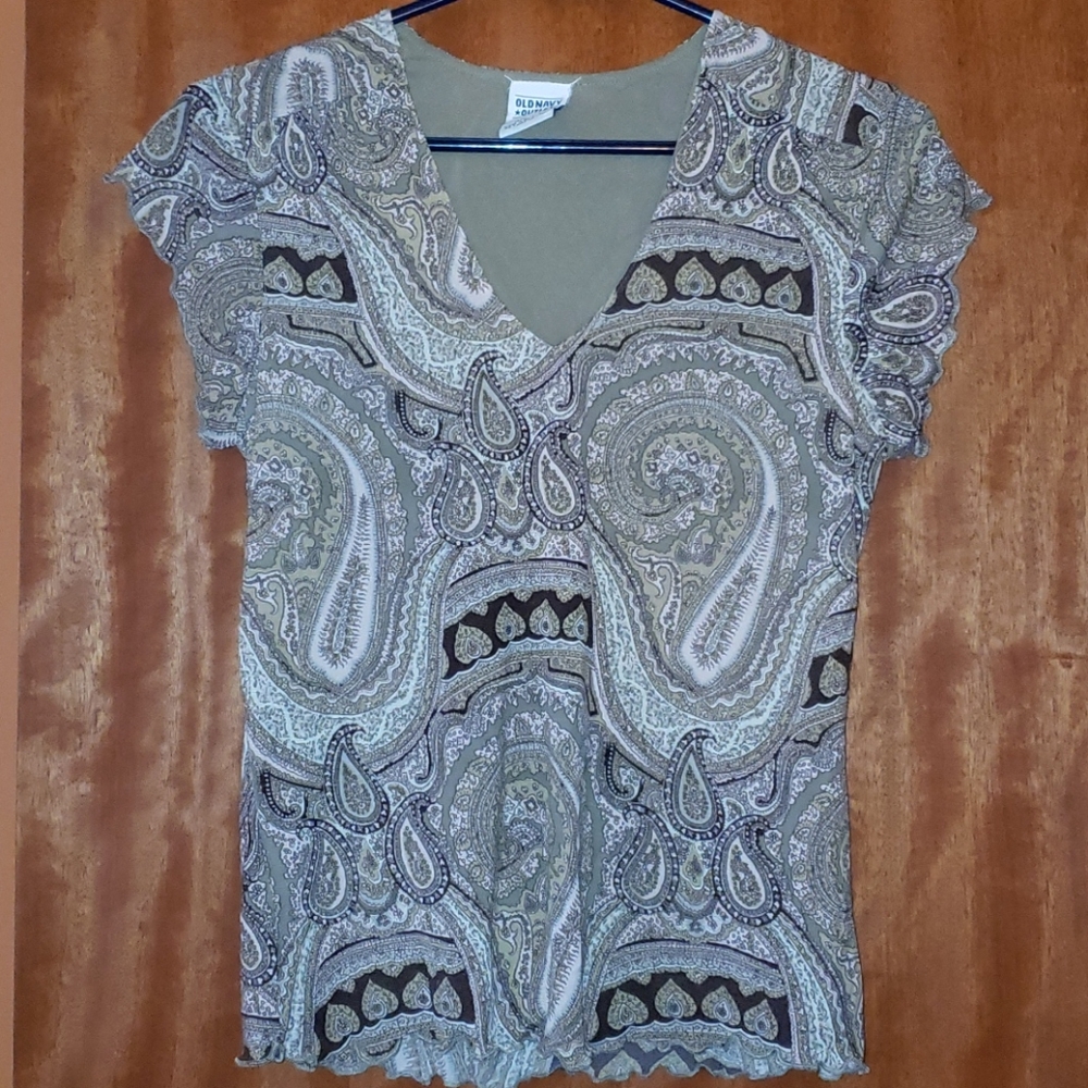 *SOLD*90's Vintage Paisley Top